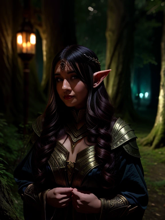 1GIRL, ELF GIRL, LOTR, DARK AMBIENCE, NIGHT, ON THE WOODS, LIGHTS OF MAGIC
