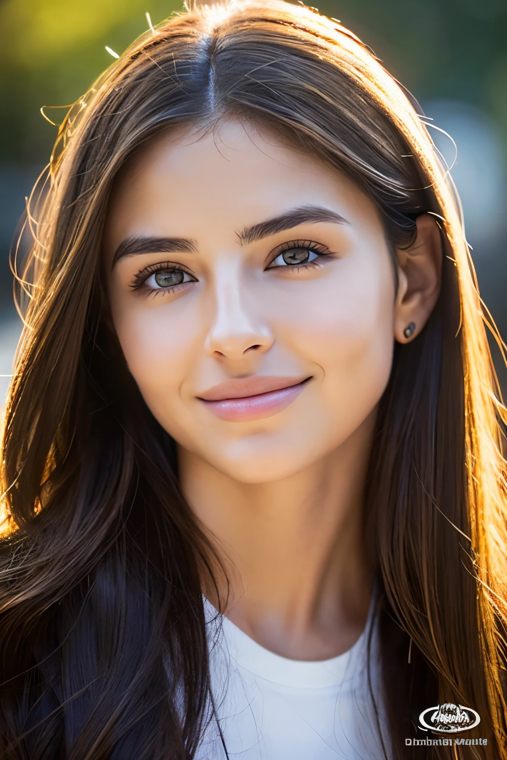 (masterpiece), best quality, Stunning 20 years old woman with brown eyes, long black hair and a tender smile, expressive eyes, perfect face, with digital enhancements to create a hyperrealistic and cinematic look. inspired by Adriana Lima, Sophie Mudd, Anna Kournikova, Riley Reid, Rose Bertram. beautiful and youthful female model. Photo realistic face, accurate ultra realistic face, flawless skin, beautiful, detailed and flawless face. High resolution for website, incredibly detailed, hyperrealistic, cinematic light, complex, HDR, DSLR, 32k