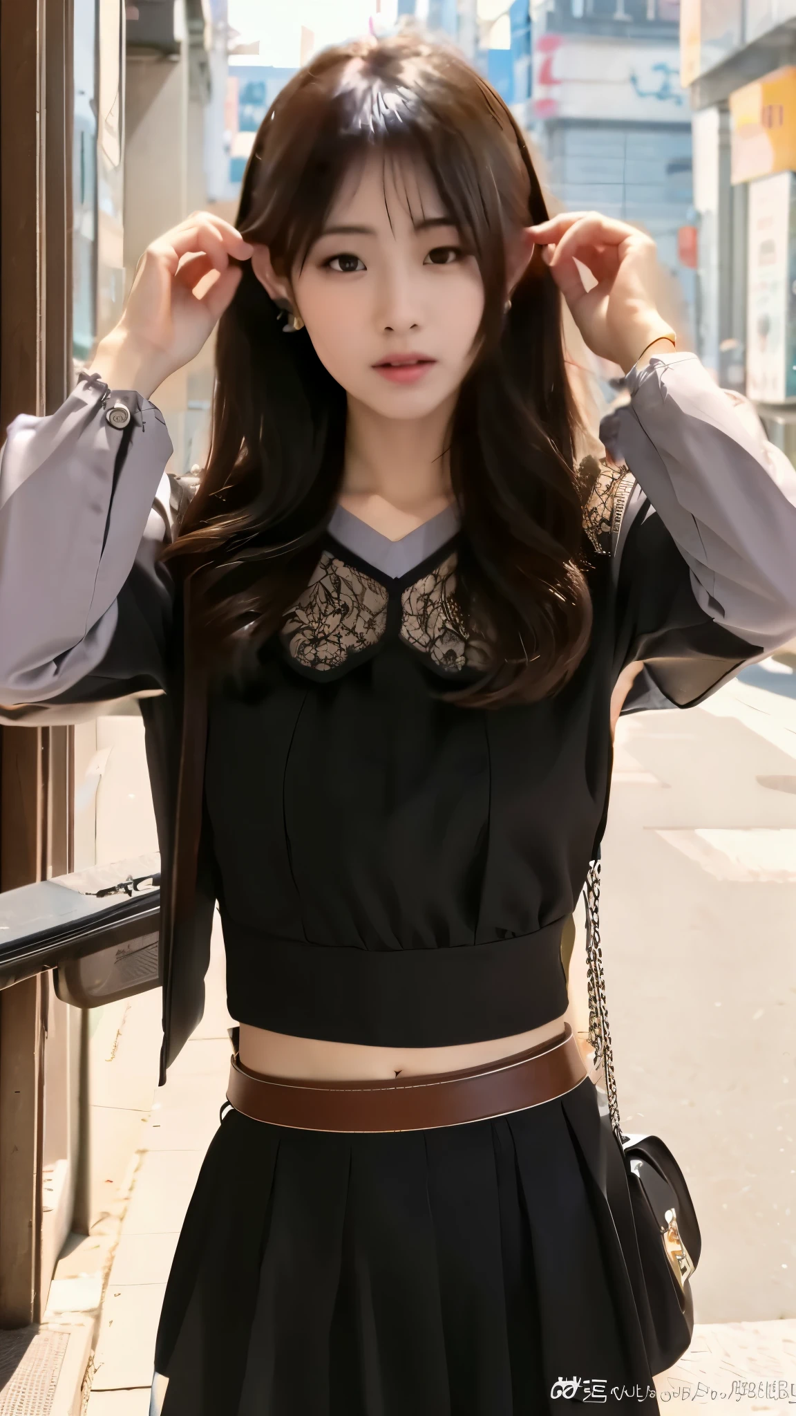 The background is the city、city、