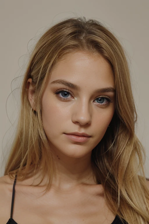 visage parfait, photo d'idendité, yeux clair, blonde