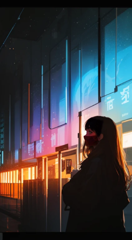 Vivid colors, soft focus, light leakage, dreamlike atmosphere, experimental charm, retro appeal BREAK color field painting, wide colors, abstract expressionism, bold tones, emotional impact, atmospheric depth, minimalist approach BREAK, beautiful girl, UHD ( ultra detail) Viewer observes wearing street clothes in hip hop style, different, colorful, long, dyed brown hair 🌈, dark clothing, white stardust on dark areas, outrageous, high resolution, very detailed, (1 girl: 1.3 ), vivid colors, soft focus, light leakage, dream-like atmosphere,