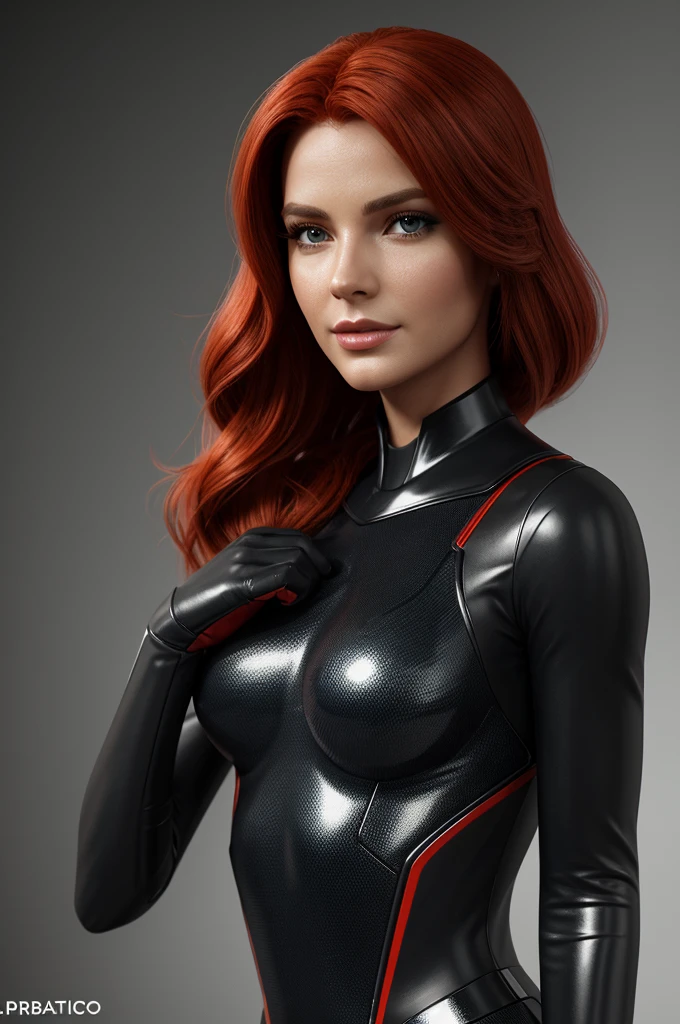 (best quality,8k:1.2,high resolution:1.2),ultra-detalhado,Realistic,vintage science fiction female superhero,retro, red hair,rosto extremamente detalhados,long eyelashes,Collant de nylon Apertado,pantyhose,metalic gloves, Glossy plastic accessories,fundo branco neutro,profissional,vivid colors,Physically-based rendering,foco nítido,studio lighting,artistas conceituais