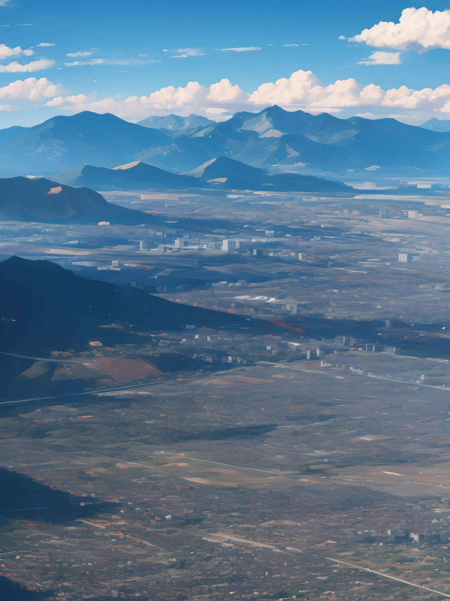 cloud, global city, city View, Mountain, only