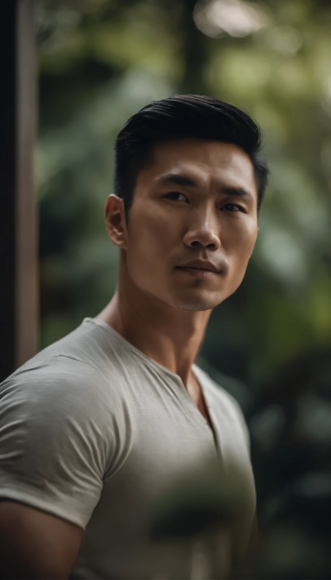 Portrait of a handsome Asian man