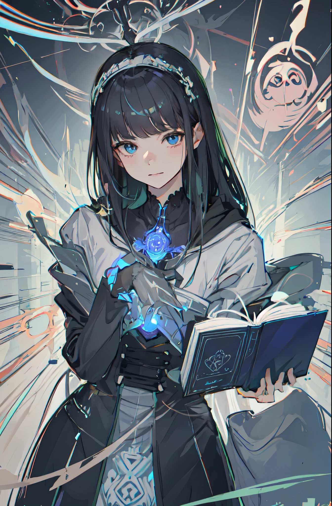Lineart forte, detalhado, livros
