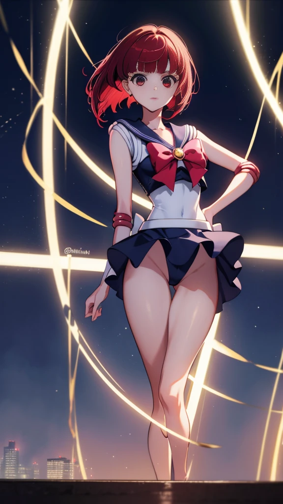 Kana Arima, Arima maybe, bob cut, (red eyes:1.5), redhead, short hair, have, Sailor Moon Cosplay,
break looking at viewer, Sailor Moon Costumes,classroom,sailor moon,
break (masterpiece:1.2), highest quality, High resolution, unity 8k wallpaper, (figure:0.8), (beautiful and fine eyes:1.6), highly detailed face, perfect lighting, Very detailed CG, (perfect hands, perfect anatomy),