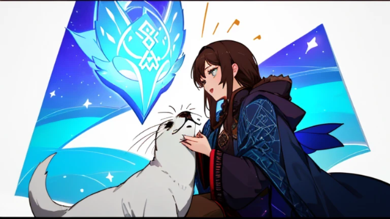 Eye color: Dark brown
Hair color: Black
Species info:
Selkie, a magical creature of Irish/Scottish Celtic/Gaelic origin that is a mystical person who is perceived to be very beautiful/Handsome and is very desirable who can shapeshift into a seal when wearing a special coat/Pelt they were born with known as their seal skin. their singing is known to enchant and mesmerize anyone who hears it.
