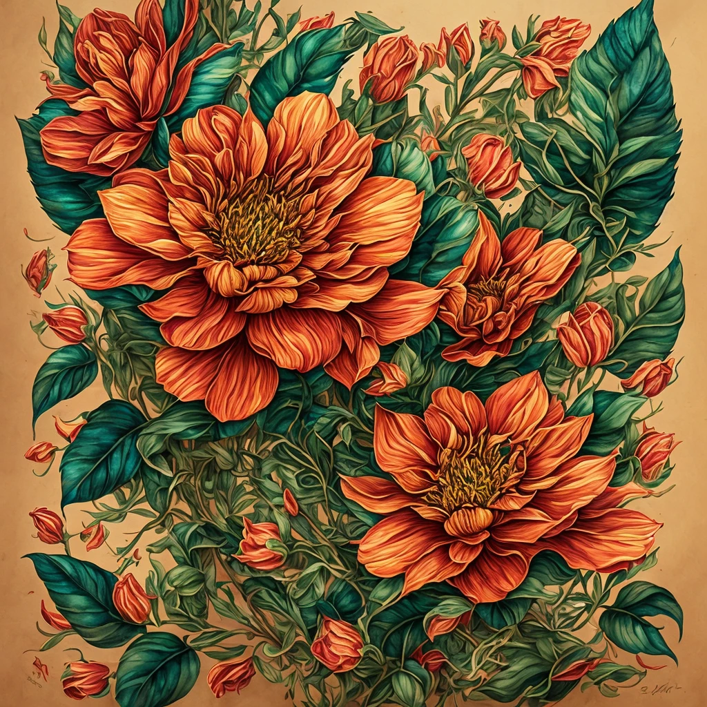 Flower watercolor