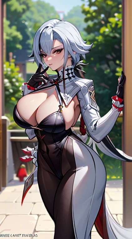 NSFW, arlecchino, arlecchino from genshin impact, big tits, super huge tits, cool girl, a quiet and serious girl, badass, firm expression, erotic model pose, full body, hot milking, mommy, will dominate me, hot body, lewd girl, begging for sex, very begging for sex, Can't resist lustful desires, ((greeted at the door))