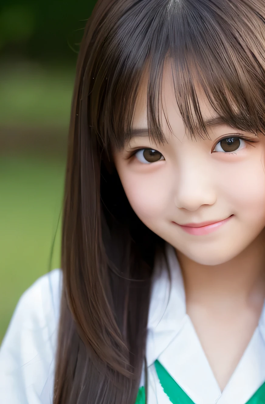 (highest quality、masterpiece:1.2)、highest quality、realistic、photograph、High resolution、1080P、8K、fine-textured skin、physical rendering、1 Japanese girl、、cute、young face、curled hair、full of embarrassment、smile