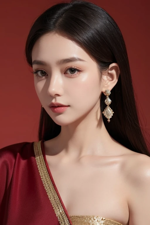 an earring,The material cloth,Exquisite shape,Stunning color