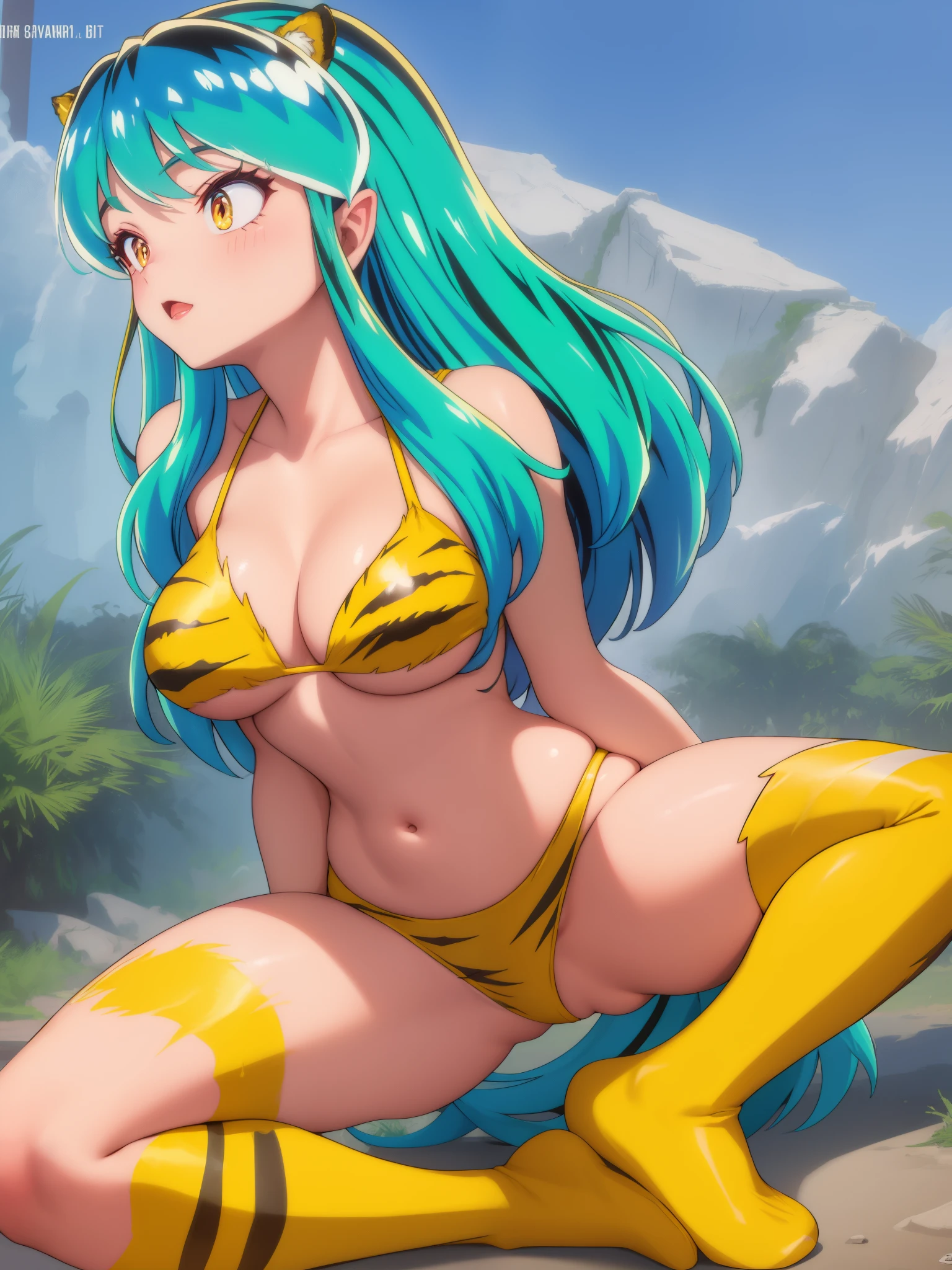 ram invader, bikini, Tiger Stripe, breastfeeding, , Hand Jaw, 1 boy