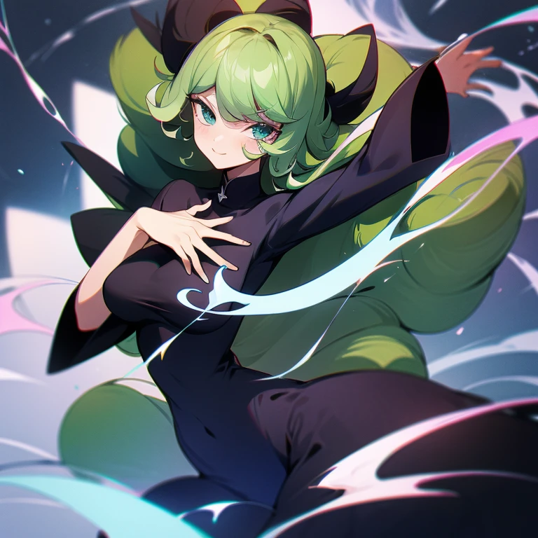 tatsumaki con las piernas abiertas mostrando su vagina