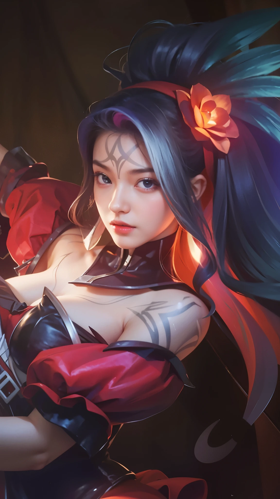 (photorealistic:1.4), best quality, masterpiece, ultra high res, 1girl, (detailed face:1.2), (detailed eyes:1.2), (detailed hair:1.2), (detailed clothes:1.2), 4k, (detailed color:1.2),5),