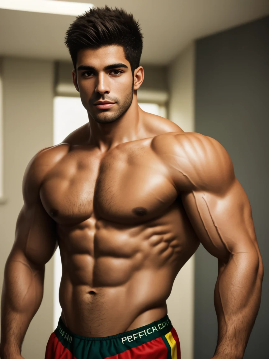 Muscular Brazilian man with perfect body