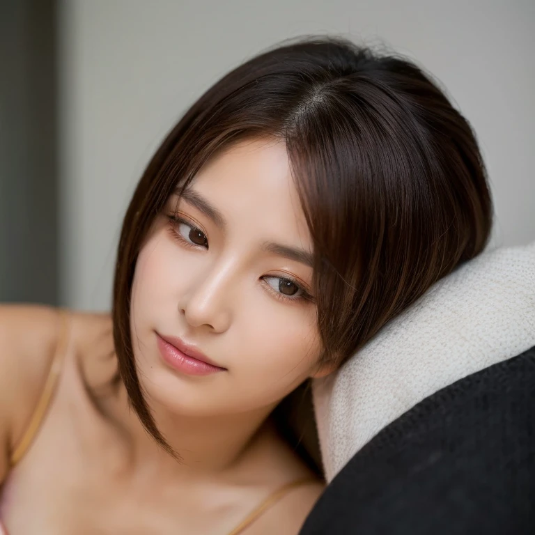 woman, single eyelids, fair skin, upper body