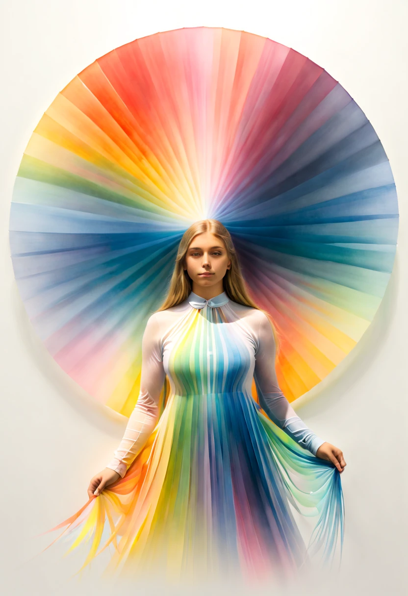 Watercolor art, Flowers, by Gabriel Dawe, 1girl, (best quality, masterpiece, Representative work, official art, Professional, 8k:1.3)