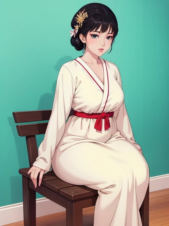 anime girl sitting on a bench with a candle and a white dress, beautiful alluring anime woman, seductive anime girl, extremely detailed artgerm, anime goddess, ig model | artgerm, guweiz, trending on cgstation, anime character; full body art, ! dream artgerm, beautiful anime woman, style of artgerm