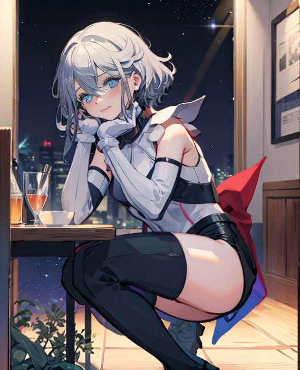 table top, highest quality,sleeping face up in bed，Crab crotch，please show me your boots，thigh high boots，glove，Strange thieves，elegant, 1 girl, muscular，cute, blushed, looking at the viewer, from below,body suit, prison，blue eyes, beautiful eyes, beautiful background, particles of light, Light of the sun, dramatic lighting, outside, shiny, realistic, table top, highest quality, super detailed, be familiar with, scenery, beautiful and fine eyes, fine hair