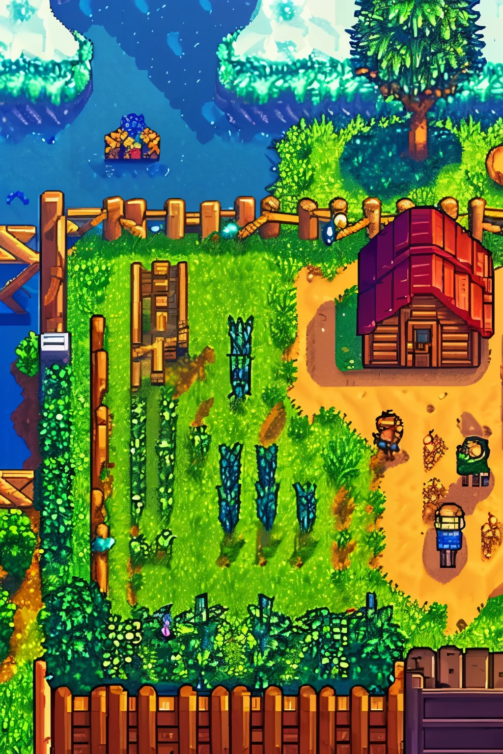 Stardew Valley style, pixelated, character, cartoon, a warrior, RPG character, legendary hero, armor, 2D game isometric art, masterpiece, super detailing, best quality, ultra-detailed, realistic, portraits, vivid colors, studio lighting, physcially-based rendering, bokeh.