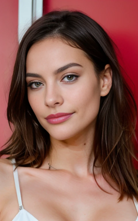 Jolie belle brune, sexy, Selfie, décolleté, highly detailed, 18 ans, visage innocent, naturally wavy hair, yeux bleus, high resolucion, tmasterpiece, Meilleur Qulaity, intricate high detail, detailed skin, realistic skin texture, mise au point nette, texture, detailled eyes, yeux net, professionnel, 4K, sourire charmant, prise avec Canon, 85 mm, Light depth of field, Kodak Vision Couleur, perfect fit body, extremly detailed, photographier_\(ultra\), photographierréaliste, Realstic, Post-traitement, maximum details, roughness, real life, ultrarealistic, photorealism, photographie, 8K UHD, photographie