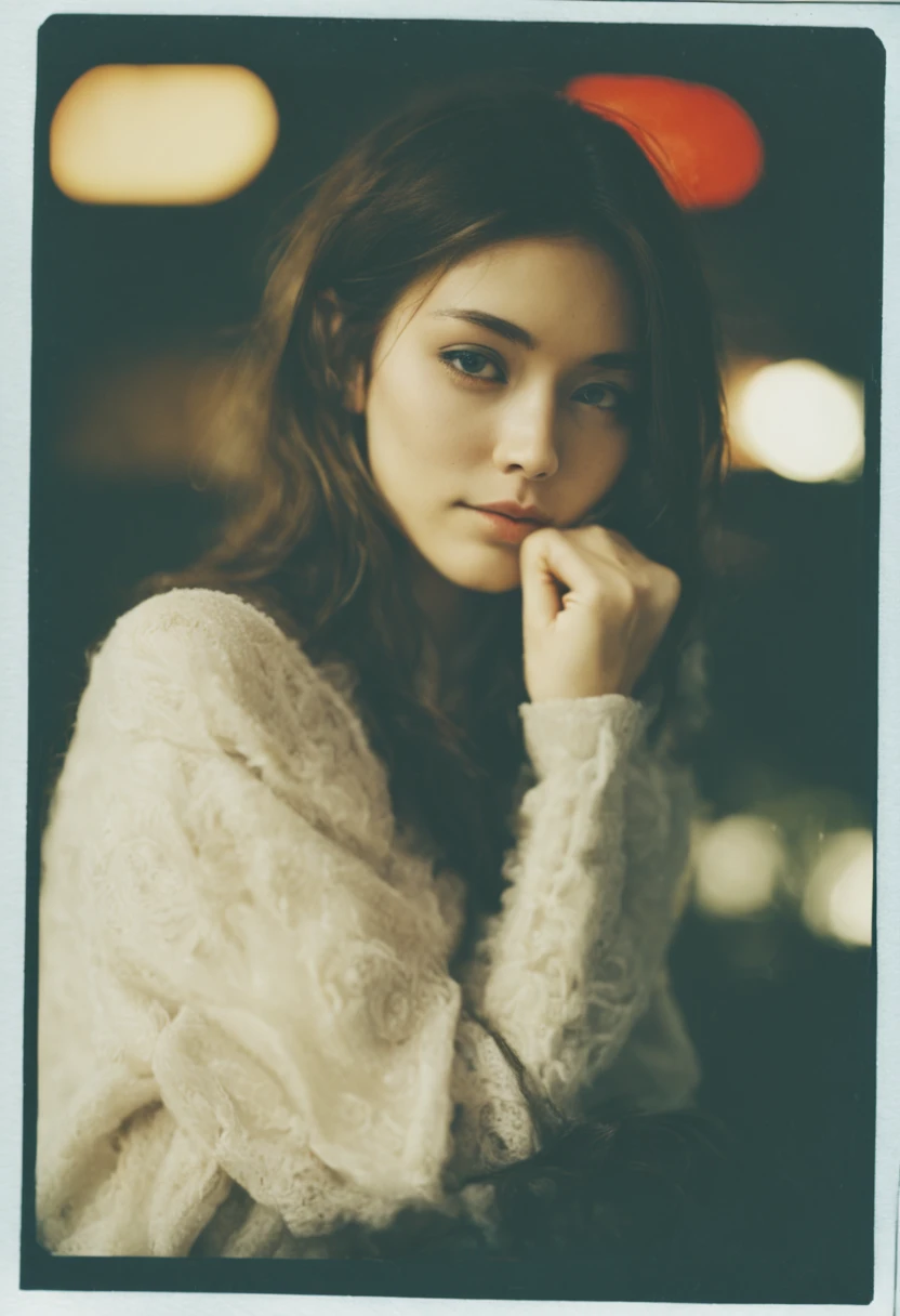 XX mix_girl,woman portrait,polaroid,movie, grainy,smile,cold