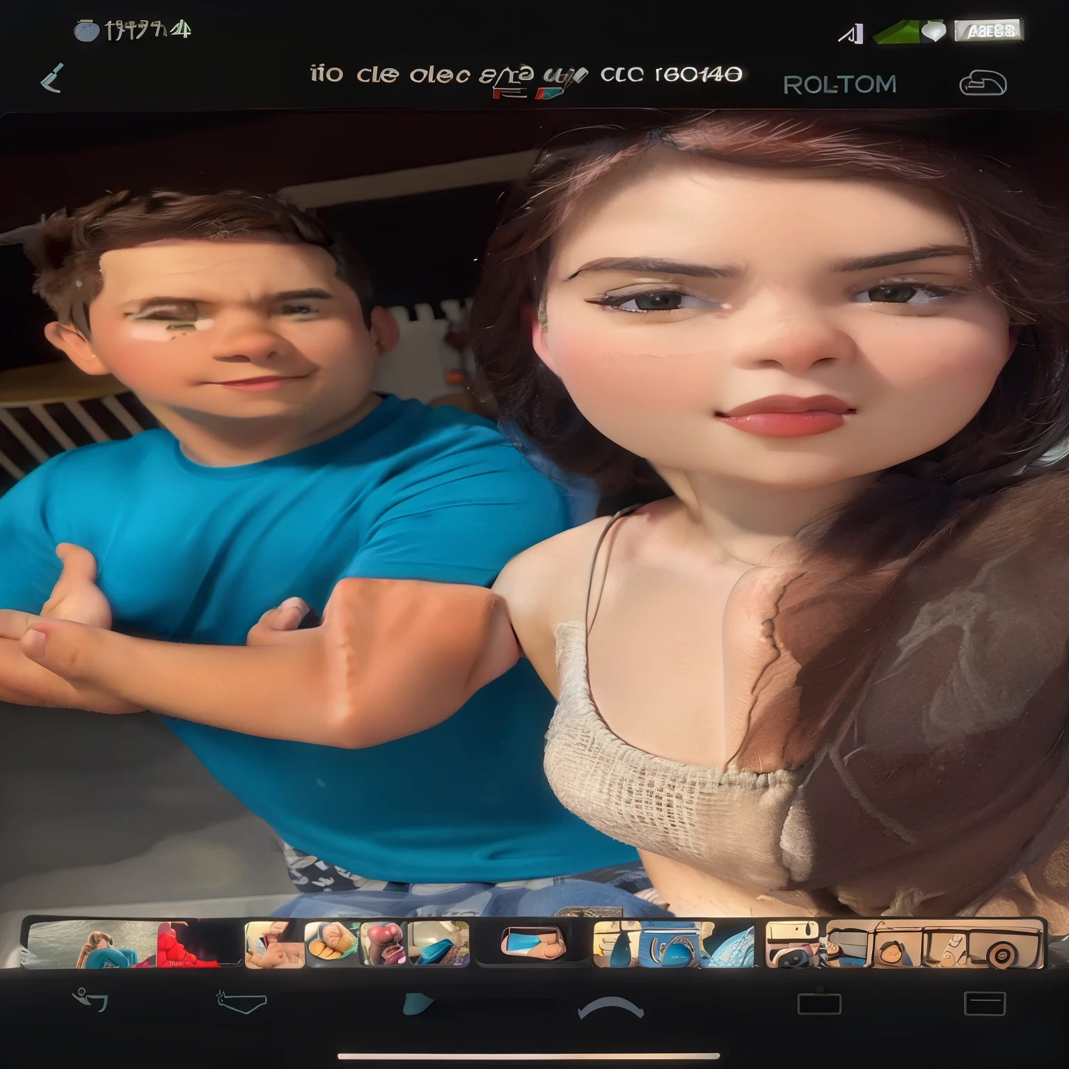 Imagem de um homem e uma mulher tirando uma selfie, video tiktok, tirada no iphone 1 ro, filmado no iphone 1 ro, filmado no iphone 1 ro max, foto vazada, selfie, com filtros do instagram, tirada no iphone 14 pro, Tiro com iPhone 1 0, # oc, #oc, foto no iphone