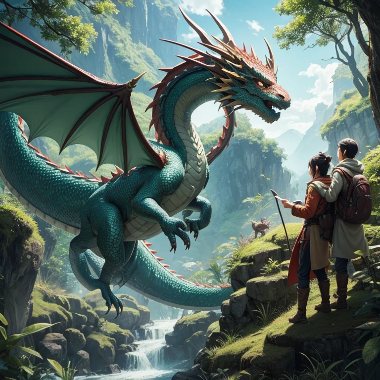 dragon、nature、Incubation、An illustration