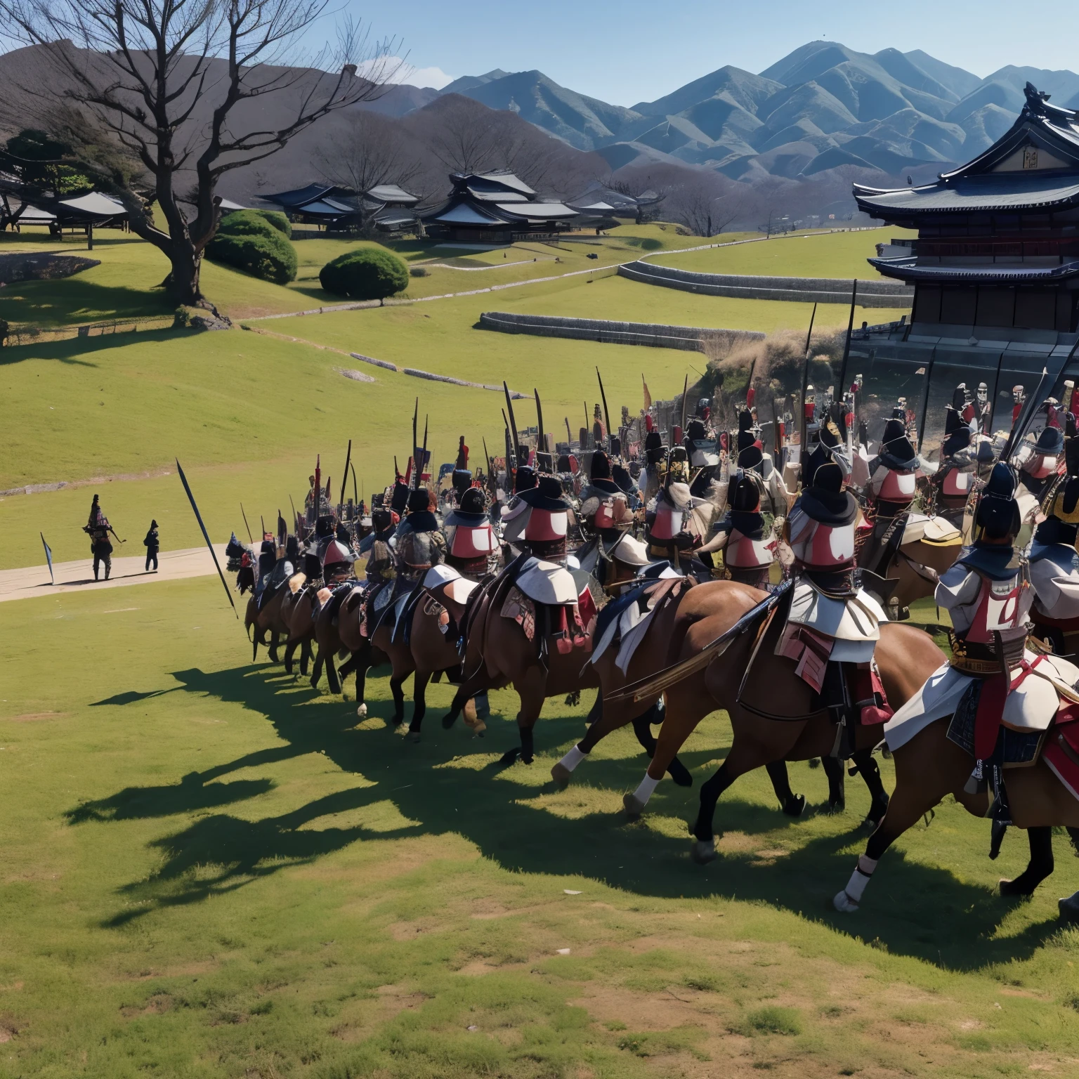 1185、Minamoto no Yoshitsune challenges the Taira clan to a final battle at the Battle of Dan-no-ura.。