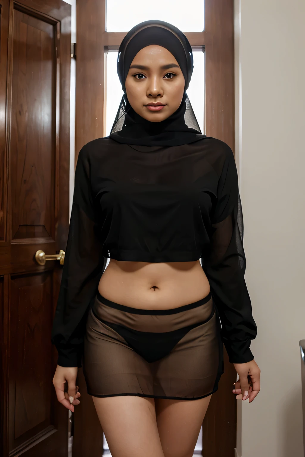 malaysian, hijab, transparent skirt, panties