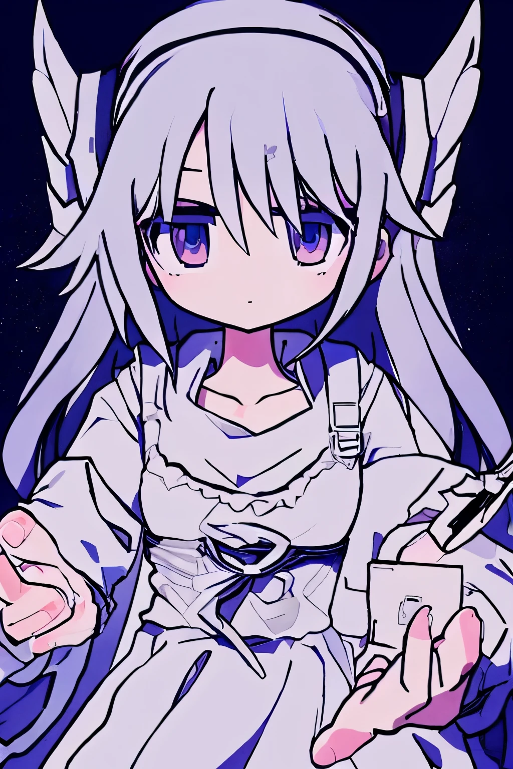 simple,backspace,2d,masterpiece,best quality,anime,perfect lighting,highly detailed eyes,good hands,solo,girl,looking at another