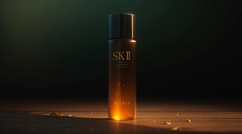 A bottle of serum,Cool Chinese fonts,teal,masterpiece,(Very detailed CG unified 8k wallpaper),(best quality),(Best Best Illustration),(best shadow),背景森林主题与natural elementslossoms,Warm color palette,Surrounded by delicate leaves and branches,Sunlight,(natural elements),(jungle theme),(leaf),vine,Butterfly leaves),(particle effects),Isometric 3D,Render by Octane, Ray tracing,Super detailed--v6