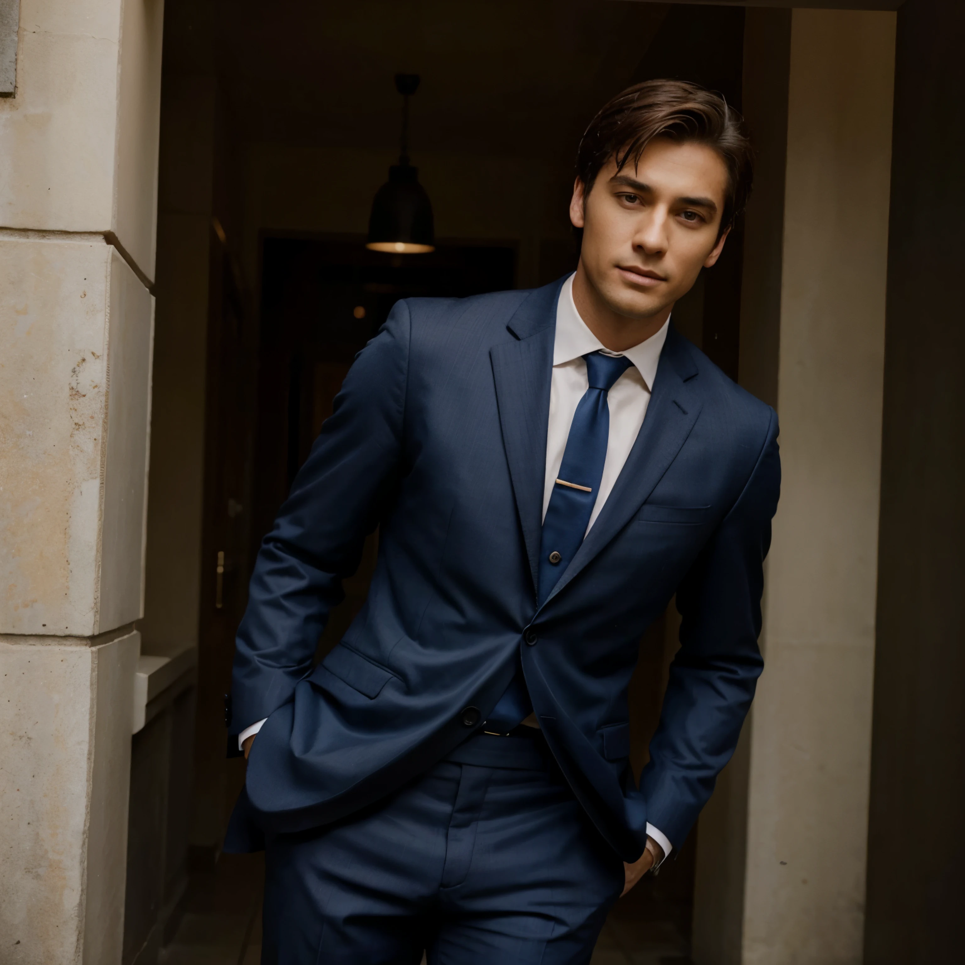 Handsome lawyer wearing a suit