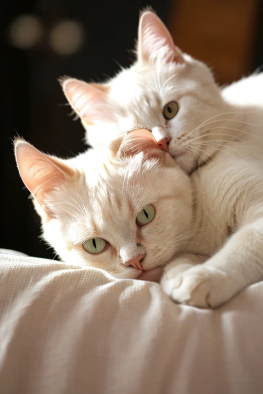 white cat
