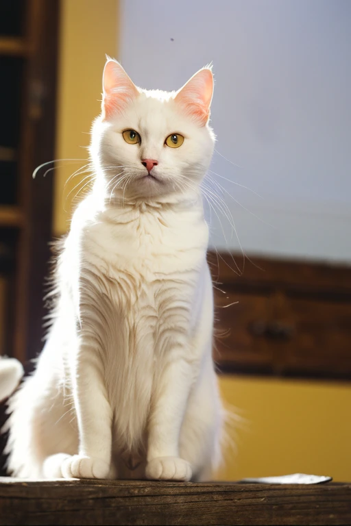 white cat