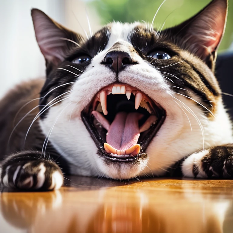 Laughing cat