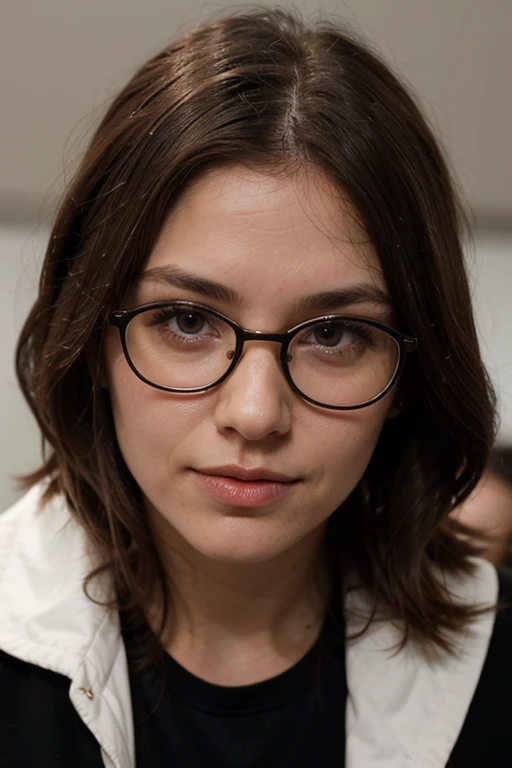 Realistic, wife,glasses,secretary,