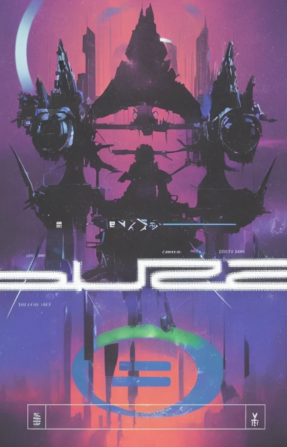 a graphic design poster for the movie's release of the film, the cure, blur : - 2, blue aura, blue haze, vaporwave sci - fi, y 2 k cybercore, vinyl cover from 1988, bizzare, blue cyborg, year 2 3 0 0, malice mizer, blur: -4, azure color bleed