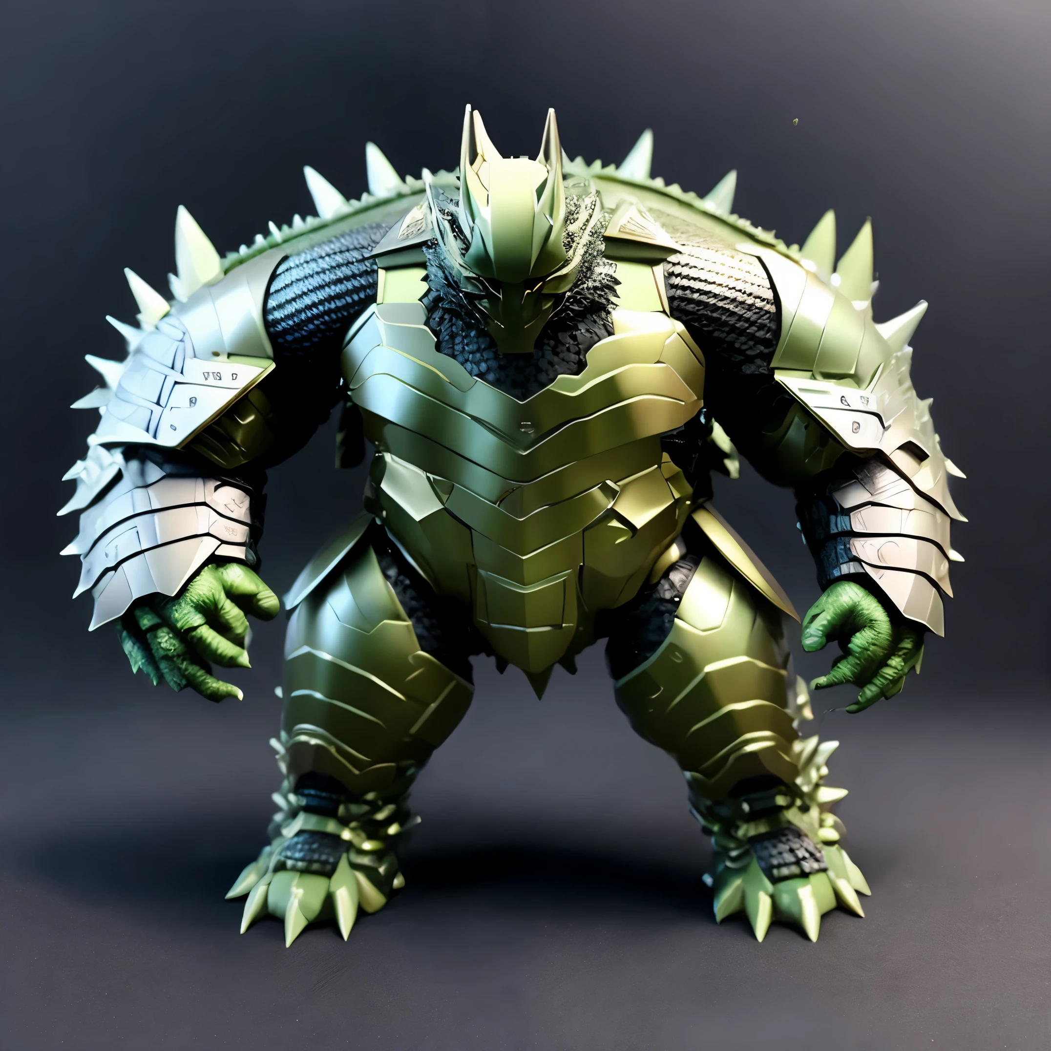 **"Fatzilla"action figures**
**Proportion:**1/12
**high:**about 30 cm
**Material:**PVC、ABS
**Movable joints:**More than 30
**Accessories:**Interchangeable hands、Replaceable head、Tail、base
**Appearance details:**
* scale armor:covered in"Fatzilla"身體表面的scale armor非常堅硬,Can withstand bullets and shells。scale armor的顏色通常是灰色或黑色,Smooth surface,sparkling in the sun。
* Eye:黃色或紅色的Eye是"Fatzilla"One of the most striking features。這些Eye散發著威嚴和恐怖的光芒,It's chilling。
* The mouth:巨大的The mouth裡布滿了鋒利的牙齒,These teeth can tear through flesh with ease。
* limbs:粗壯有力的limbs覆蓋著scale armor,Ended with sharp claws。These claws can easily scratch through steel,and cause huge damage。
* Tail:長而有力的Tail末端是尖銳的刺。This thorn can easily pierce the steel plate,and cause great harm。
**Mobility:**
"Fatzilla"action figures擁有More than 30的Movable joints,Can assume various poses。Its hands and head are replaceable,Can show different expressions and actions。Tail也可以拆卸,Convenient to place。
**base:**
"Fatzilla"action figures附帶一個base,allows it to stand firmly。base的設計非常簡單,It won’t take away the charm of the doll.。
**overall impression:**
"Fatzilla"action figures的外觀非常精緻,Details are drawn in place。Mobility也非常出色,Can assume various poses。This doll is great for collecting and playing with。
