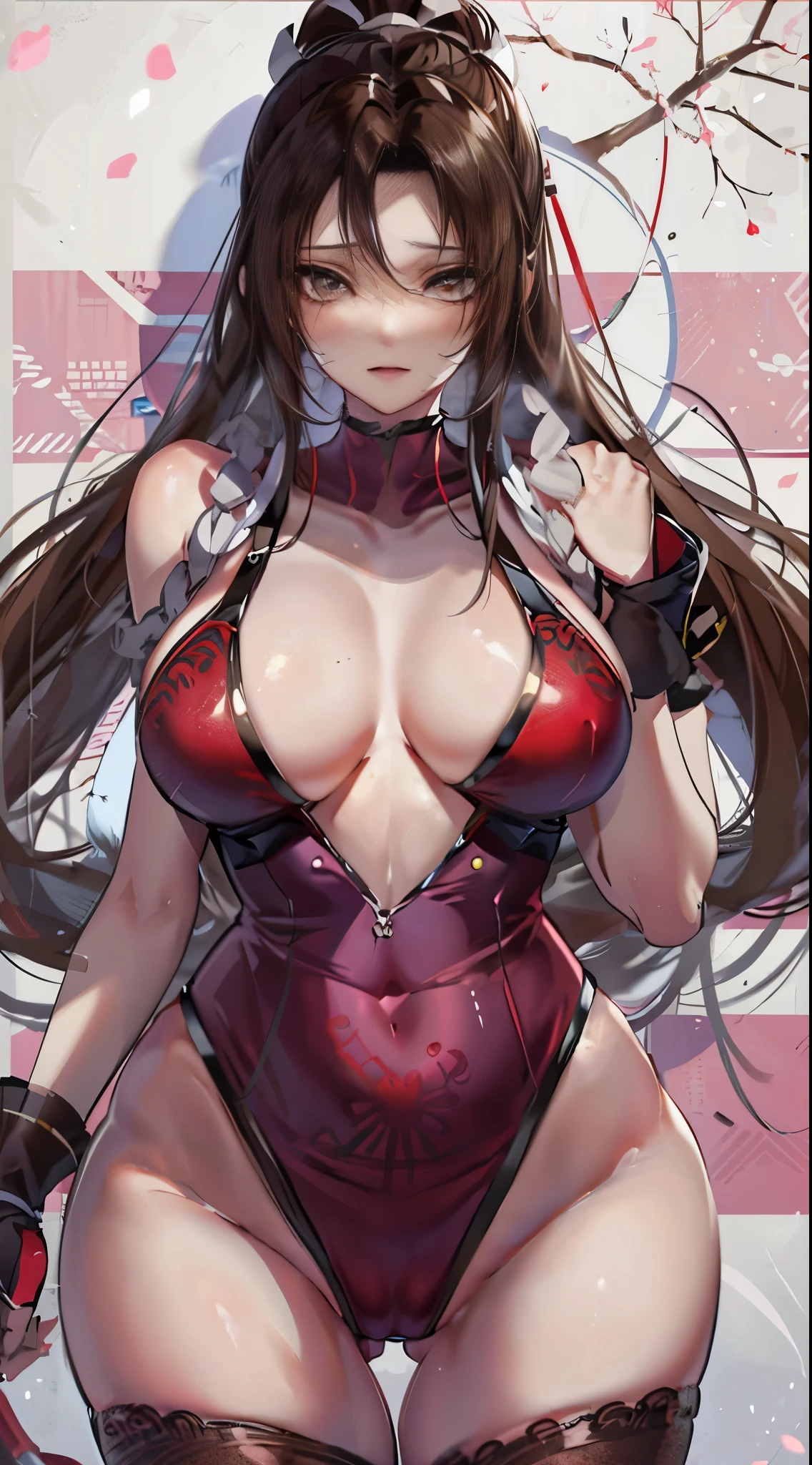 Akira,meaty thighs,sling,Poster publicity style,camel toe