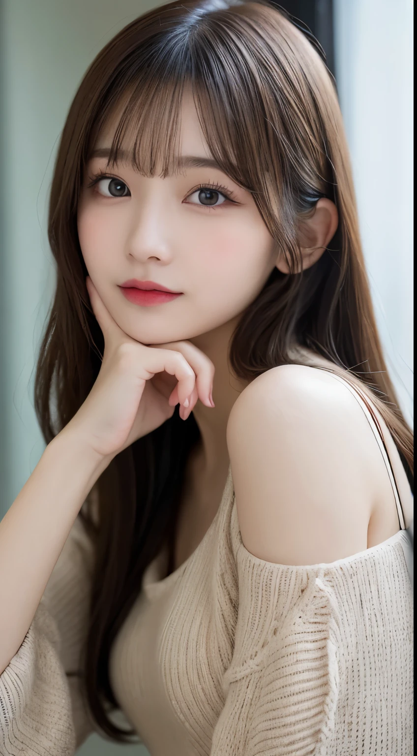 table top, highest quality, figure, super detailed, finely, High resolution, 8k wallpaper, 完璧なダイナミックな構figure, beautiful and fine eyes, Gorgeous black fluffy Tokyo winter clothes,ランダムなcute髪,small breasts,natural color lip, bold sexy pose,smile、20 year old girl、cute、sexy shot looking at camera,常にblur the background,perfect and beautiful face,Take only the face,beautiful and detailed face、slim face and style,Big eyes、Do gal makeup,blur the background,blur the background,close up of face