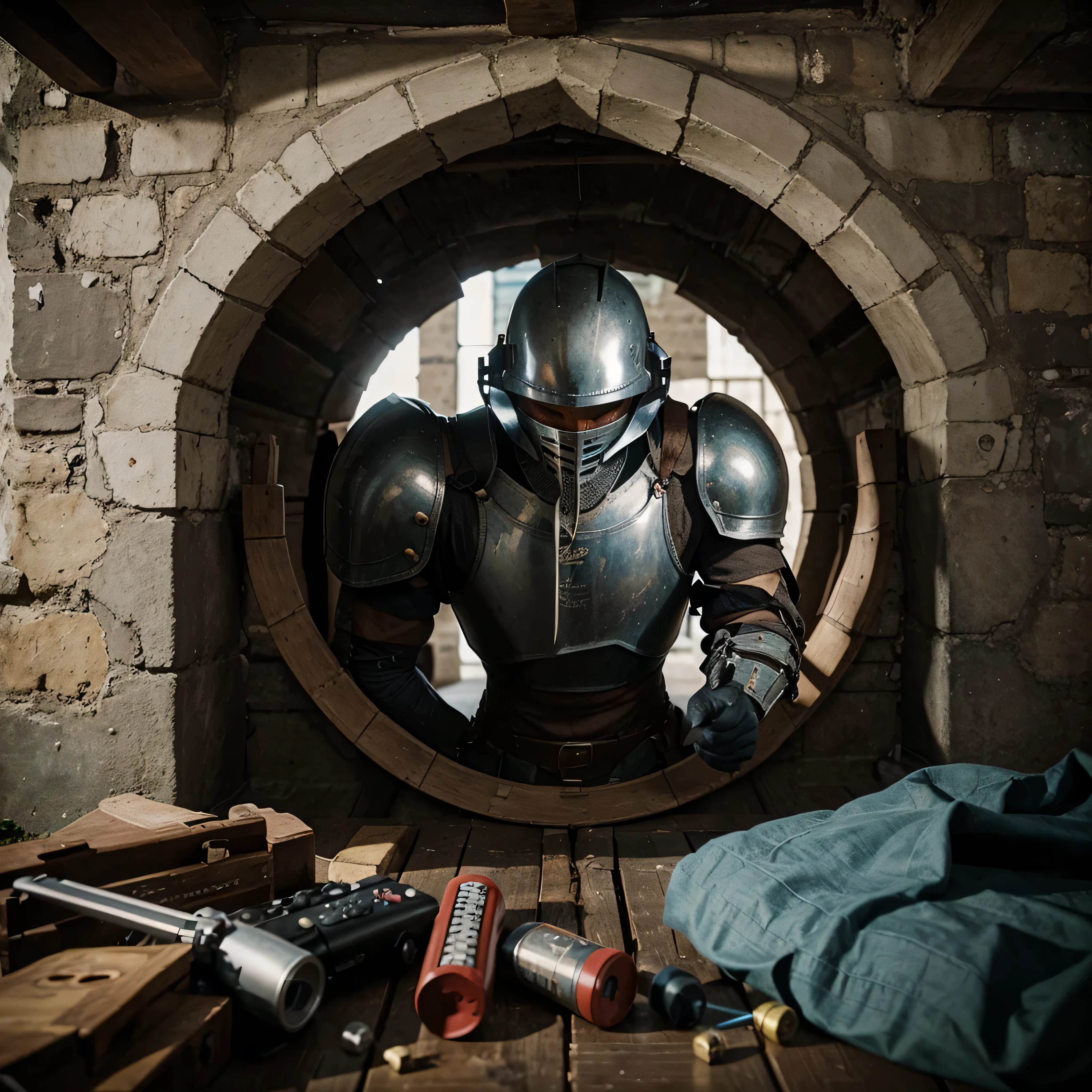 Gaming Logo with written Gaming Tube and picture of medieval knight