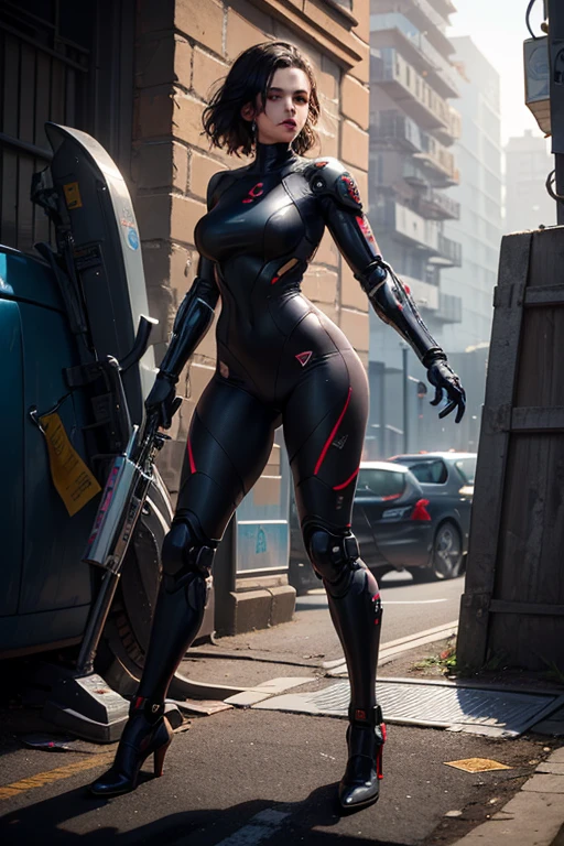 (highly detailed: 1.2), (canon EOS R6 best quality: 1.2), (8k: 1.0), (emb-rrf-low: 1.0), (lots of large black tattoos on cybernetic head open in the middle showing the inside, detailed face, hyper detailed eyes and wearing hi-tech sunglasses with holographic display 1.2), sharp focus (awarded photo: 1.2), (subsurface scatter: 1.2), (subsurface scatter: 1.2). 1.1) (a beautiful ultra-detailed cyborg: 1.2), ( hyper-detailed hair: 1.2), (wonderful body: 1.2), (full body: 1.2), (dynamic stance :1.2), neon glow, (detailed cybernetic eyes:1.1), close-up (hyperrealistic:1.2), rpg, CyberPunk 2077 style, dramatic lighting, (highly detailed futuristic cityscape:1.2), (sci-fi: 1.2). 1.2), professional portrait photography, by wlop greg rutkowski jeffrey simpson alphonse mucha