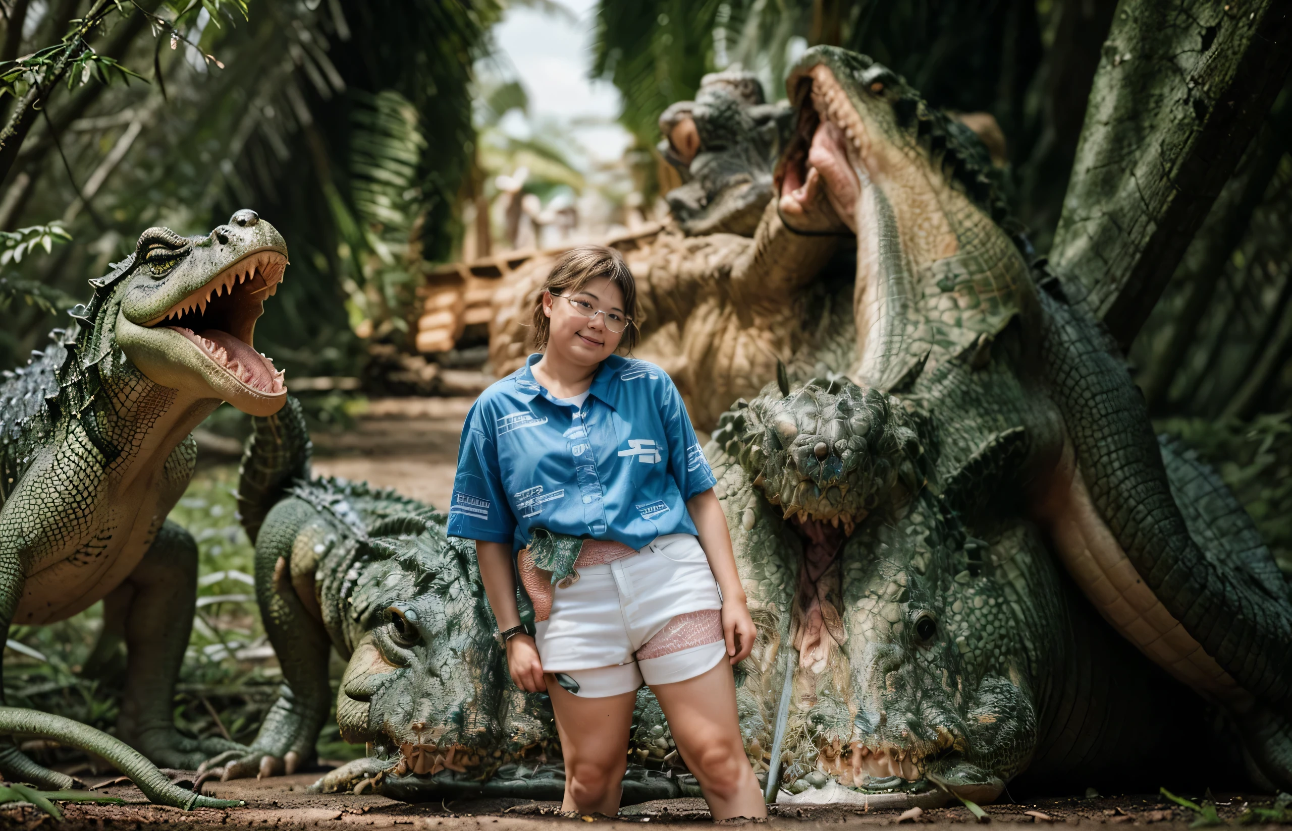 Dinosaur with sunglasses