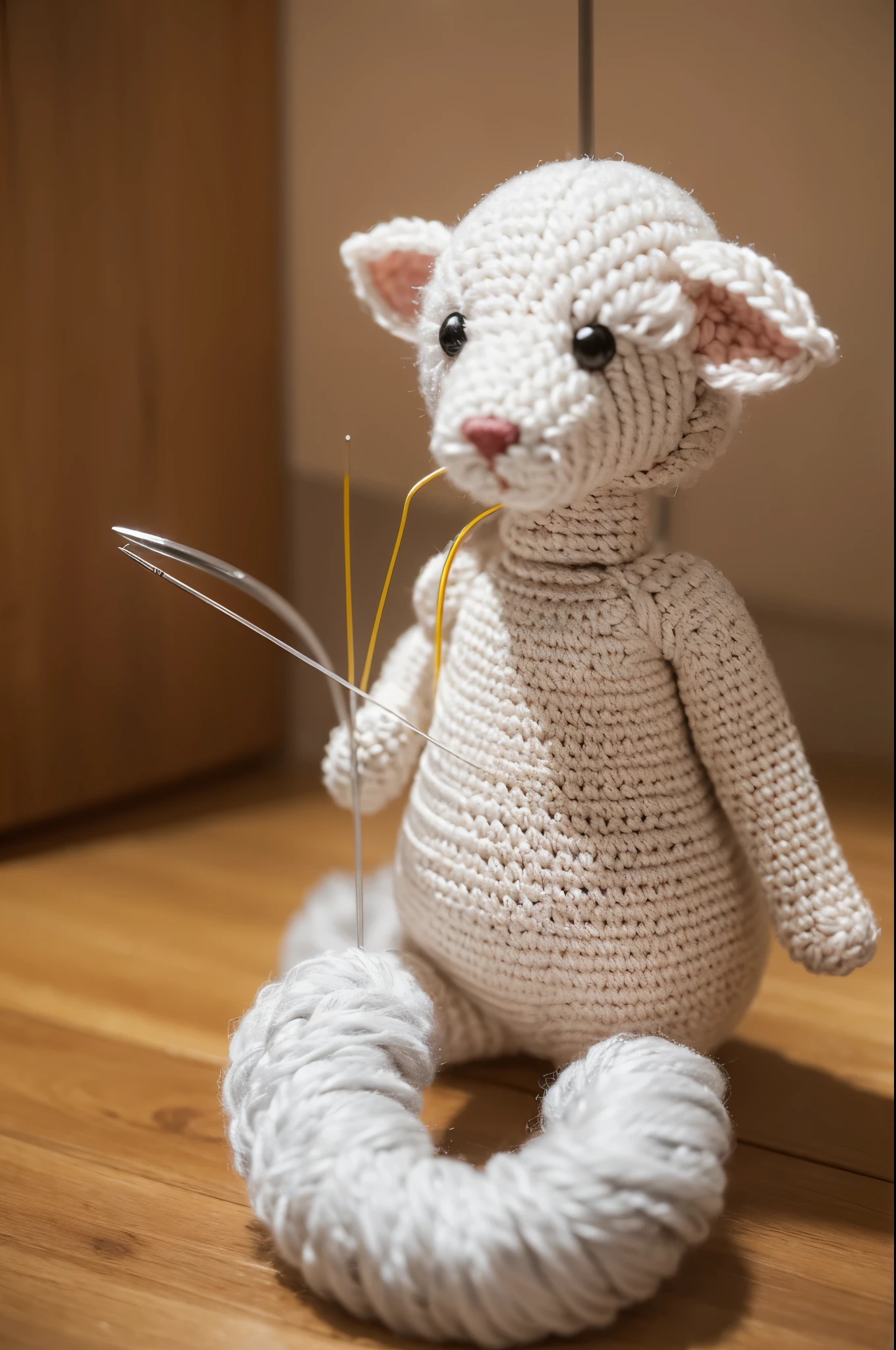 I&#39;m a knitter，Please generate the following content into an operation flow chart. The following are the quantitative crochet steps for cow head knitwear.：

Bull head part：
R1：Ring up 6x (Use thick thread and medium crochet hook，Crochet 6 short stitches on a loop needle)
R2：6v (Crochet a short stitch on each of the short stitches in the previous row，A total of 6 short stitches are formed)
R3-R4：12x (continue crocheting，A total of 12 short stitches are formed)
Add brown or black thread，Crochet and adjust details according to the shape of the cow&#39;s head。
Body parts：
R1：Ring up 8x (Use fine thread and a small crochet hook，Crochet 8 short stitches on a loop needle)
R2：8v (Crochet a short stitch on each of the short stitches in the previous row，A total of 8 short stitches are formed)
R3-R4：16x (continue crocheting，A total of 16 short stitches are formed)
根据需要Adjust line color and density，To express the texture and texture of the body。
Legs and hoof parts：
R1：Ring up 4x (Use thick thread and medium crochet hook，Crochet 4 short stitches on a loop needle)
R2：4v (Crochet a short stitch on each of the short stitches in the previous row，A total of 4 short stitches are formed)
R3-R4：8x (continue crocheting，A total of 8 short stitches are formed)
Pay attention to hoof shape and size，And the muscle lines of the legs。
tail part：
R1：Ring up 4x (Use fine thread and a small crochet hook，Crochet 4 short stitches on a loop needle)
R2：4v (Crochet a short stitch on each of the short stitches in the previous row，A total of 4 short stitches are formed)
R3-R4：8x (continue crocheting，A total of 8 short stitches are formed)
Adjust line color and density，to express the hair and texture of the tail。
Detail decoration：
Add some decoration around the cow&#39;s head as needed，Such as small flowers、leaves, etc。
Use fine thread and a small crochet hook，Adjust line color and density，To express the details and texture of decoration。