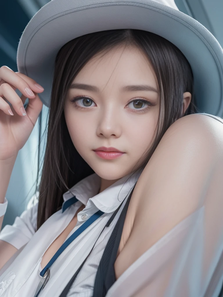 ultra detail, High resolution, ultra detailed, highest quality, wonderful, highest quality,Integrated 8K wallpaper, cinematic lighting, stewardess