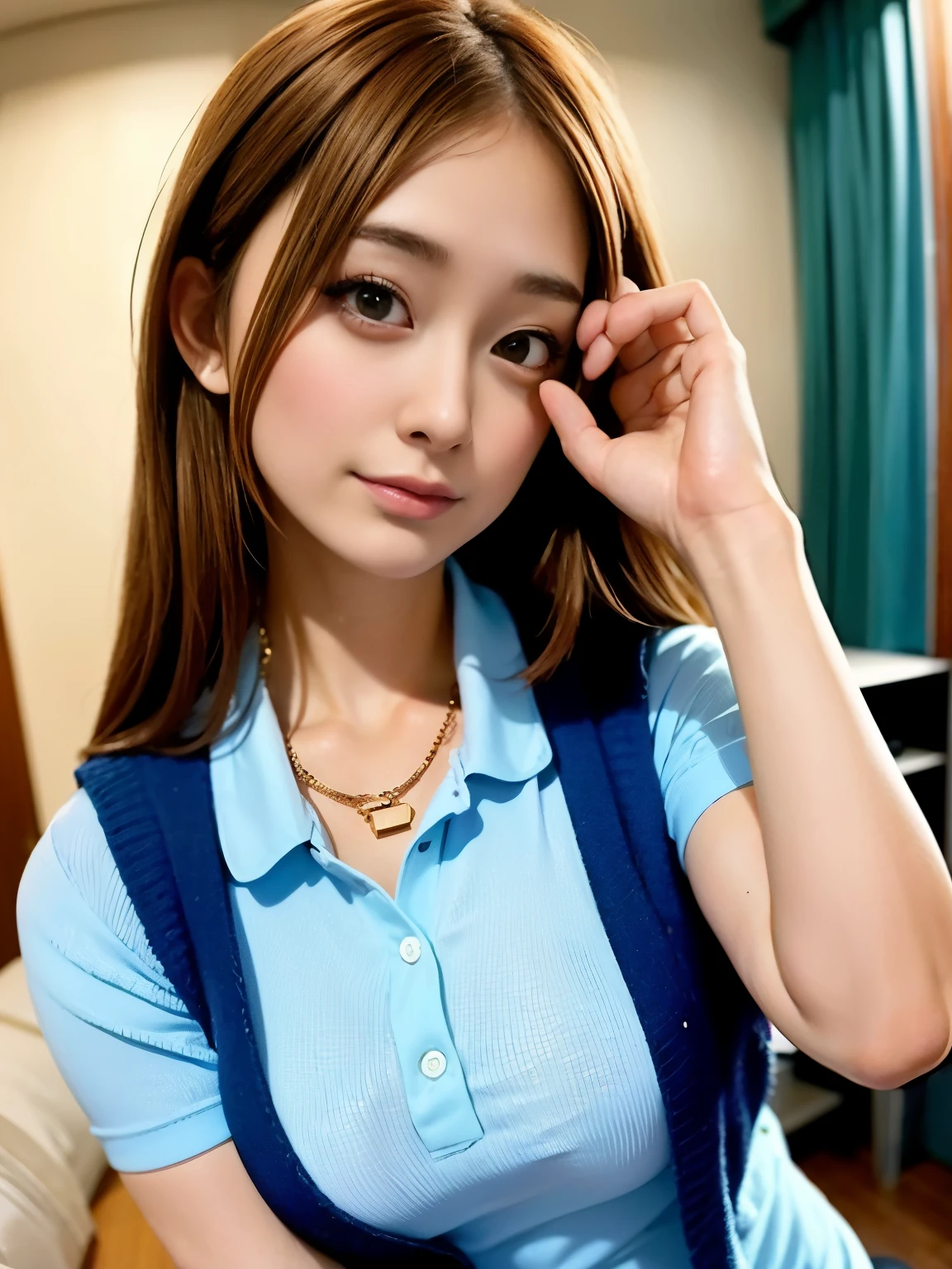 20 years old,nipples,(Showing panties:1.5),(blonde hair),(Blonde girl)(Blonde color),(tan skin:1.2)(taned skin),black eye,highschool girl,(highschool uniforms)、Short sleeve,(check skirt),(white panty), (mega breast),(huge breasts),(short hair:1.5),(micro-good),most micro size bra,Pink checked bra,,cute pattern pink bra,classroom, , ,japanese ,(begging for forgiveness),ASİAN,,(Glaring)glower,get angry(Angry),(micro-bra),most micro size bra,Pink checked bra,,cute pattern pink bra,classroom,(semen on his forehead, face and chest),(emphasize cleavage),(semen on forehead),(semen on your face)(a lot of semen),Crouching cowgirl,photograpy,,prostitute,beautiful skin ,looking here, your chest with your hands,put your hand between your legs,upper body,(glaring at the viewer), ((masterpiece)), ((Highest quality)), (Very detailed), (Multi-point), , (device), ((Very detailed)), 4K, (8k), Highest quality , shape, ,hyper Genuineistic, Genuine, , Thick outline, Clear contours, at classroom, (1 girl), (Schoolgirl uniform :1.5),