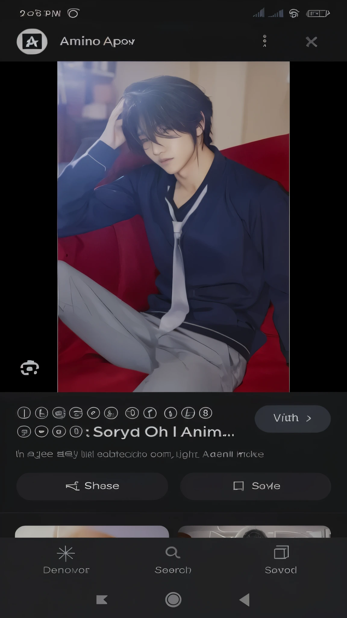 Realistic korean handsome boy