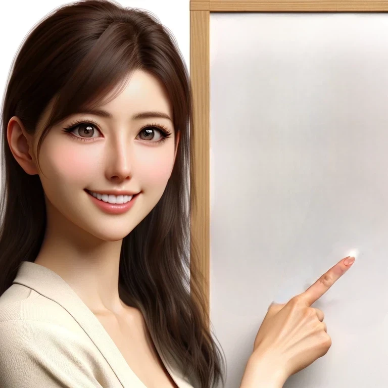 point to the whiteboard