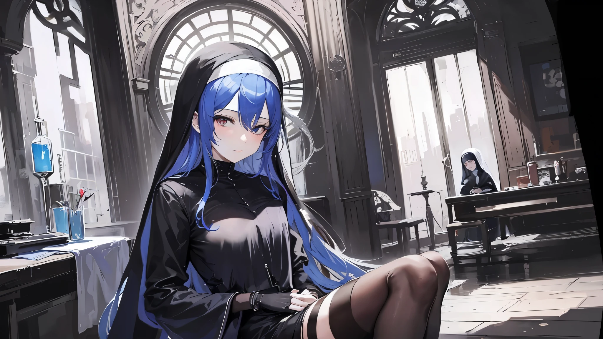 smaller chest, proper nun clothing